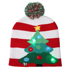 Vánoční klobouk s LED světlem