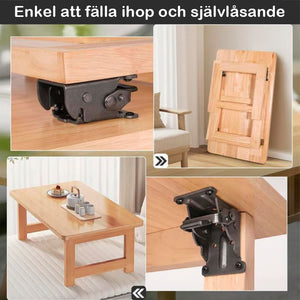Kraftiga fällbara bordsbenfästen med självlåsande gångjärn