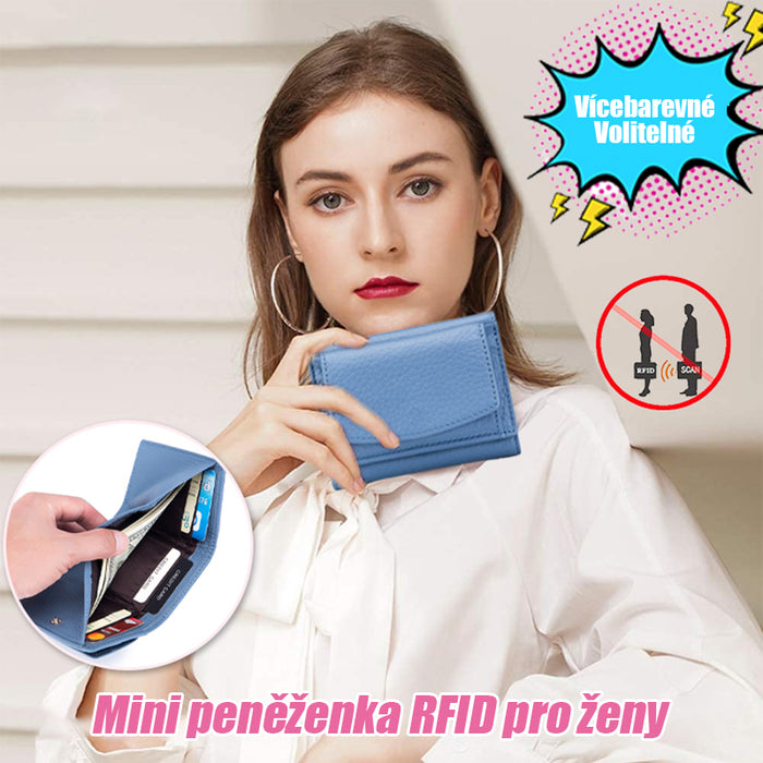 Dámská mini peněženka RFID