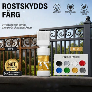Vattenbaserad Metallic-silverfärg Med Inbyggd Pensel