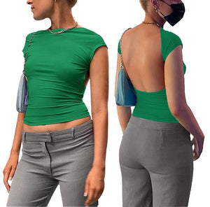 Sexy backsliding card tričko pro ženy