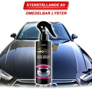 Nano-spray för snabb reparation av bilrepor