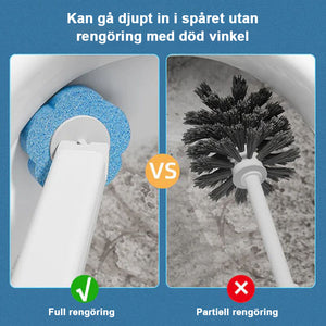 Rengöringssystem för engångstoalett