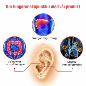 Magnetogena örhängen för lymfflöde