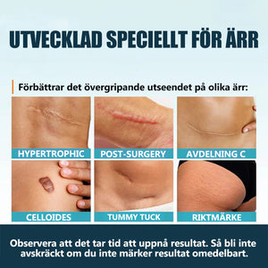 Gel för eliminering av ärr minskar mörka fläckar
