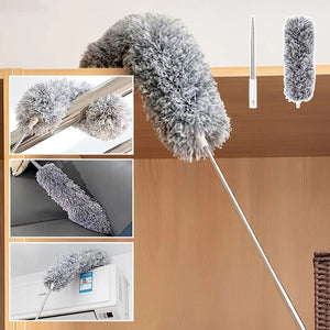 Uppfällbar, tvättbar, böjd dammvippa i mikrofiber