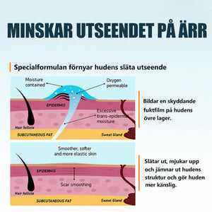Gel för eliminering av ärr minskar mörka fläckar