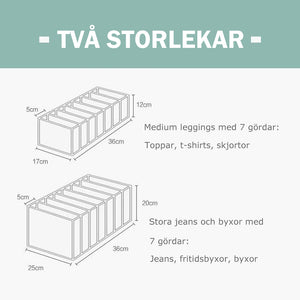 GARDEROB KLÄDER ORGANISATOR